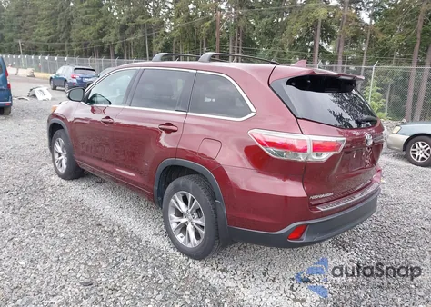 2015 Toyota Highlander Le/Le Plus from USA, damaged, VIN 5TDBKRFH8FS087947